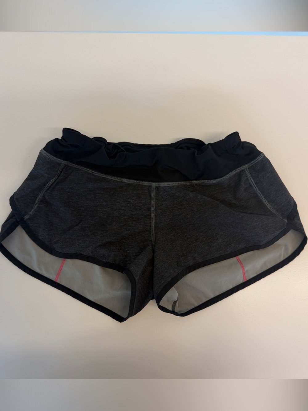 lululemon athletica Charcoal and Black Women's Athletic Shorts